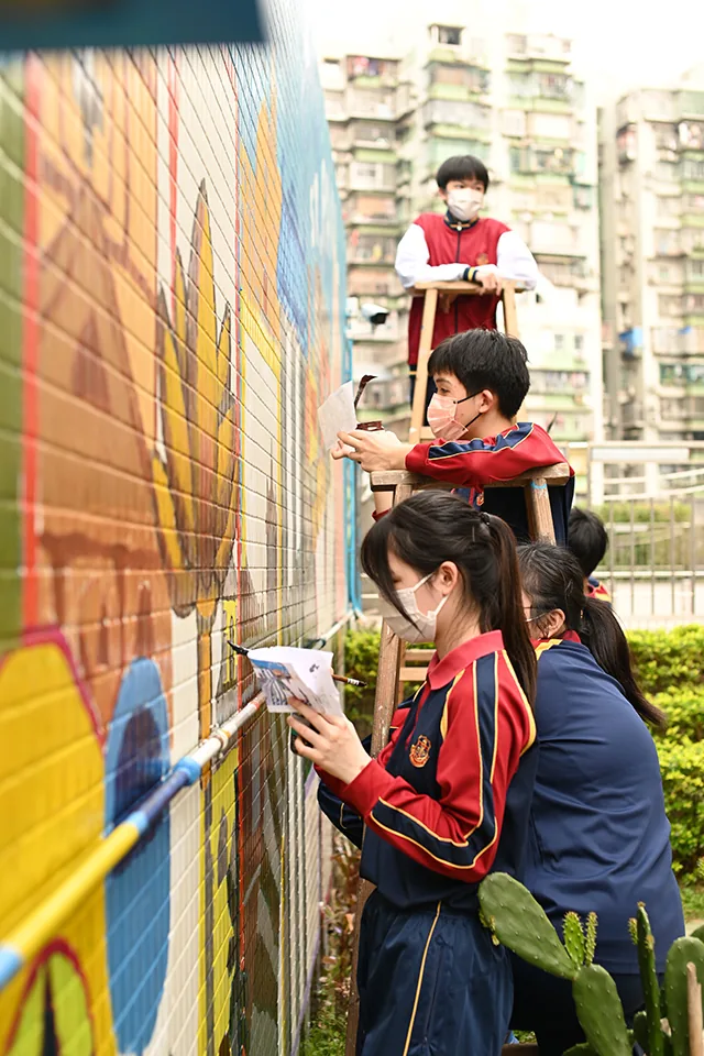 黎鴻昇主教天台花園壁畫創作