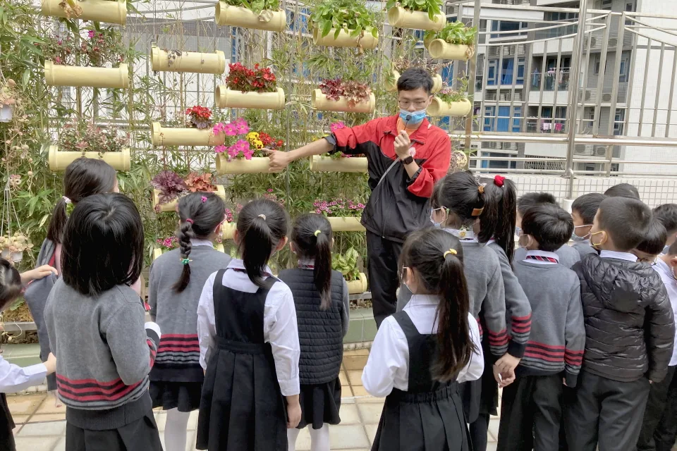 K3參觀學校天台花園