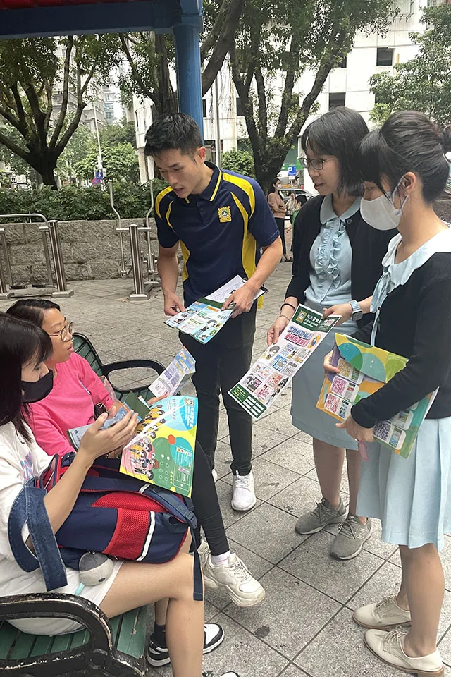 司警局與本校合力進行防騙防毒宣傳
