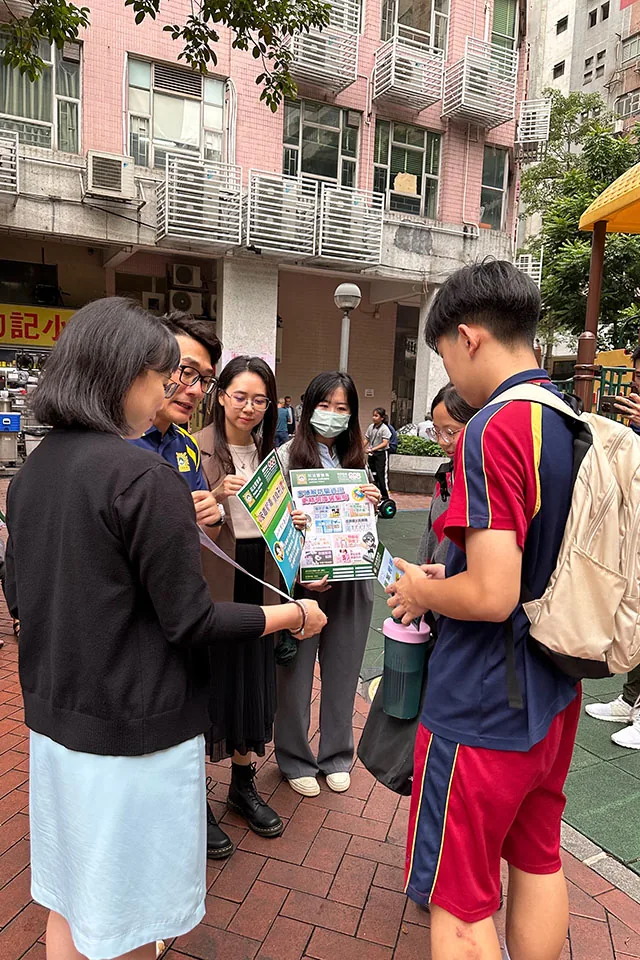 司警局與本校合力進行防騙防毒宣傳
