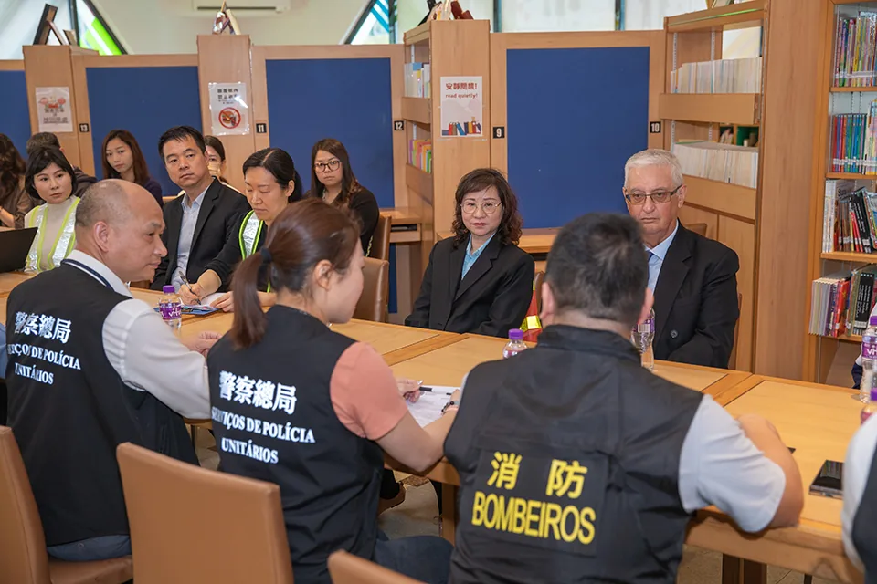 聖保祿學校校內舉行火警逃生演習