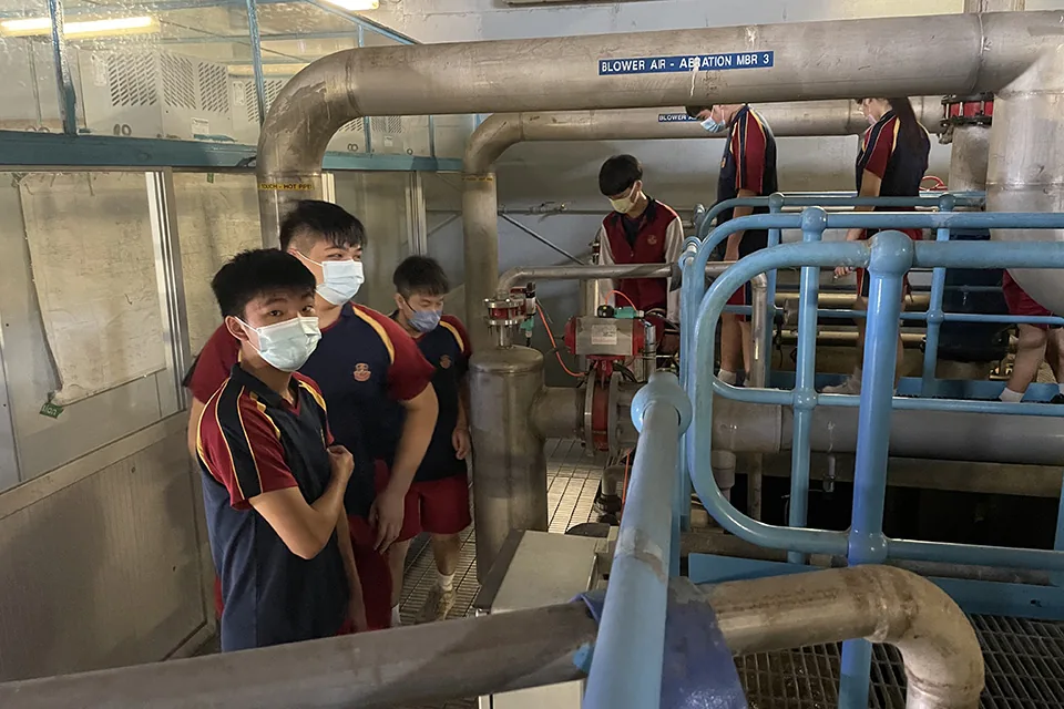 參觀澳門跨境工業區污水處理站