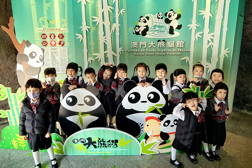 K2參觀大熊貓館