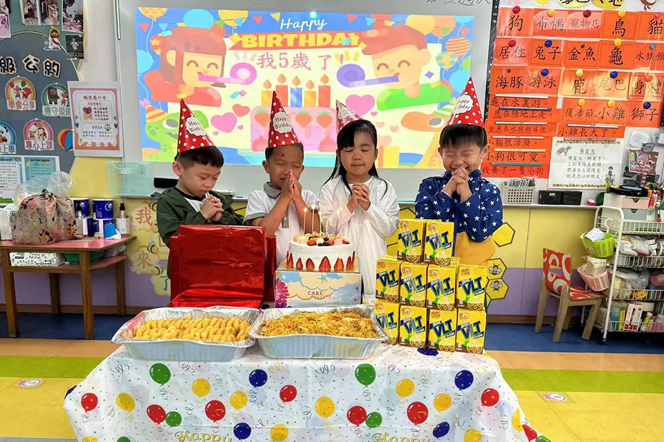 幼稚園3、4月份生日會