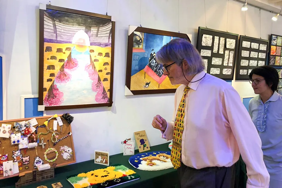 Visit of youth exchange Chair of Rotary Club of Sandbach
